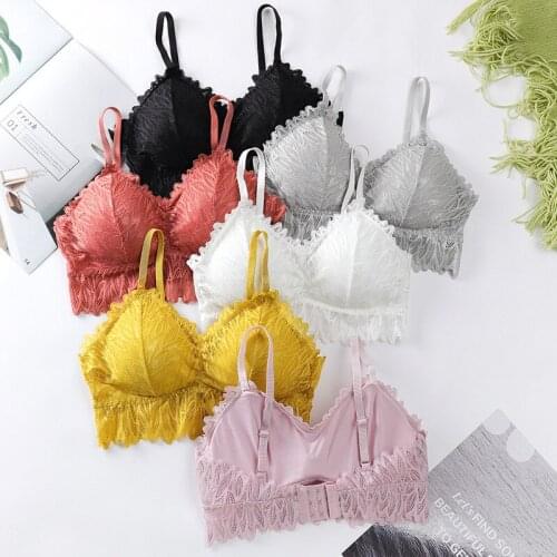 2021 Pure Cotton Womens Sports Bra Anti-sweat Shockproof Breathable Sexy Lace Yoga Bra Running Fitness Workout Sports Top