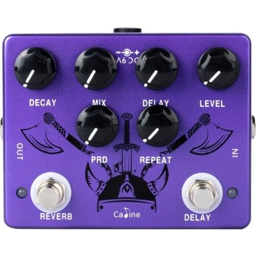 Caline CP-80 Purple Repeat Reverb Delay Electric Guitar Pedals Guitar Accessories