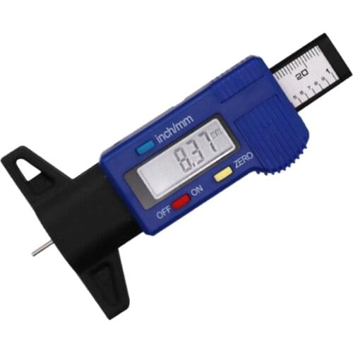 Car Tyre Digital Tread Brake Pad Shoe Gauge Depth Tire Tester Guage Tool