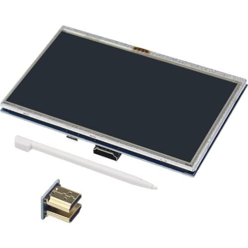 5 inch LCD 800X480 Touch Screen Demo Board Display Monitor HDMI-Compatible Module Kit Replacement for Raspberry Pi 4B/3B