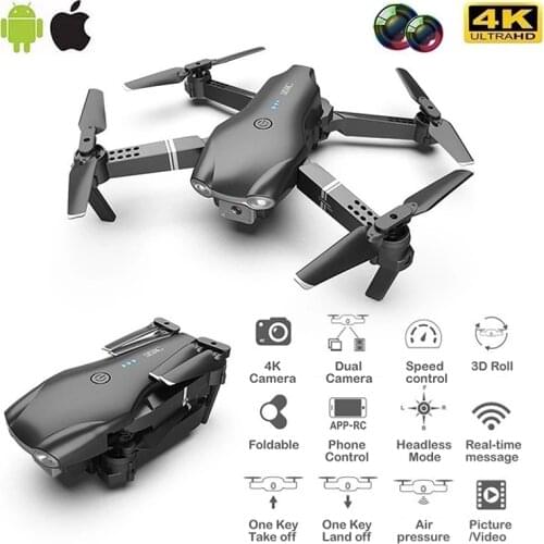RC Drone UAV Quadcopter FPV WIFI with 4K UHD Camera Aerial Remote Control Aircraft JIMITU Toy Gift