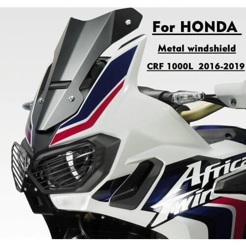 Windshield FOR HONDA CRF 1000L Africa Twin crf 1000l 2016-2019 motorcycle accessories CNC aluminum metal windshield
