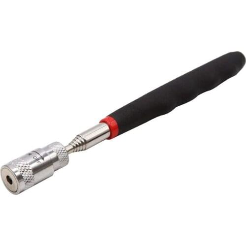 Uxcell Magnetic Telescopic Extendable Pick-Up Rod Stick Handheld Tool with LED Light
