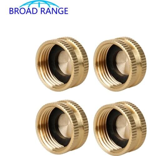 High Pressure Washer G3/4 Brass Cap Garden Hose Connector American Style Inlet Outlet Screw