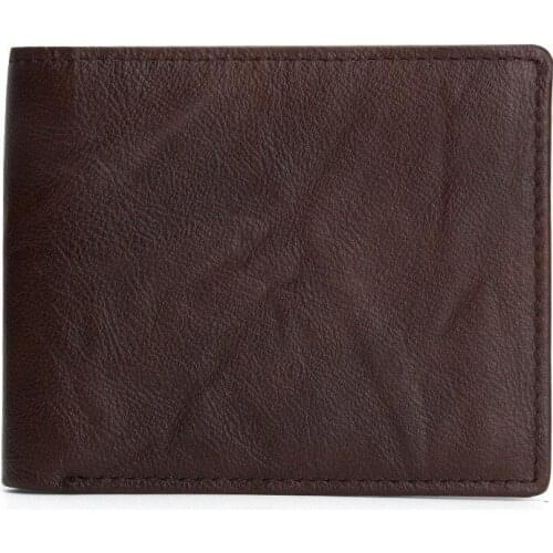 2019 Retro Men Short Wallets Carteiras Masculinas Cowhide Leather Men Wallet Purse Card Holder Coin Pocket Male Wallets