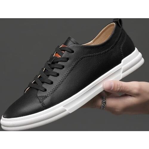 Men Sneakers Man Elevator Shoes Height Increase Insoles High heels 5CM Shoes Leather Shoes Whiter Fashion Sneakers