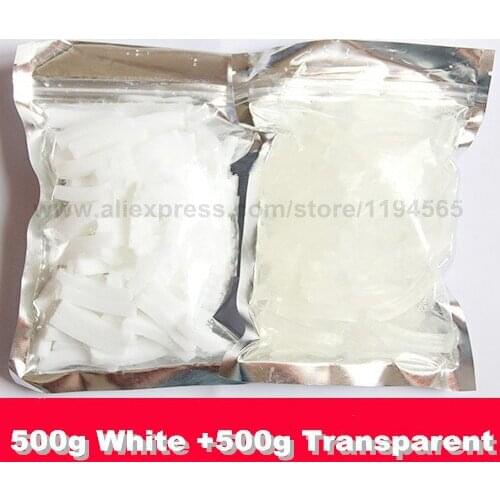 Handmade Soap Base 500g White +500g Transparent Soap Base Soap Raw Material Natural