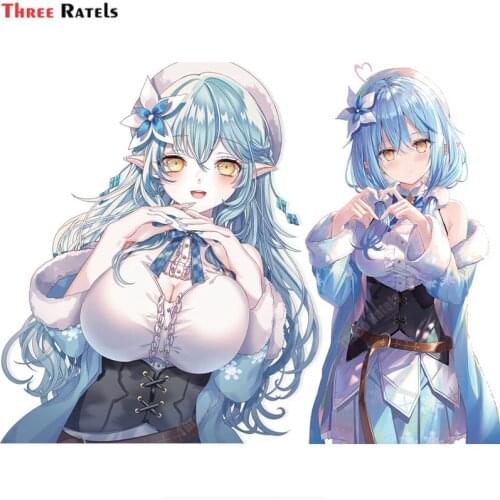 Three Ratels A478 Yukihana Lamy Hololive Windshield Sticker For Peugeot Personalized Creative Scratch Stickers Waterproof Decal