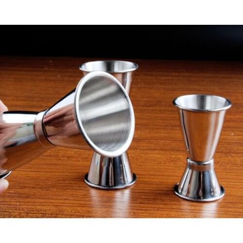 Stainless steel Cocktail Double measuring cup for liquor bars Bistro Jigger Cocktail glass of mixed alcohol measuring