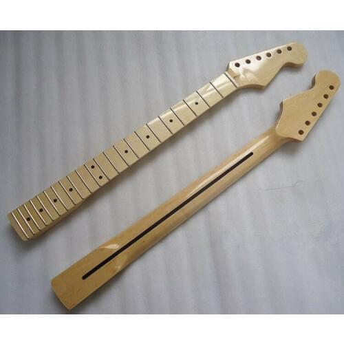 New Maple 22 Fret Guitar Neck For Stratocaster style gloss maple fingerboard