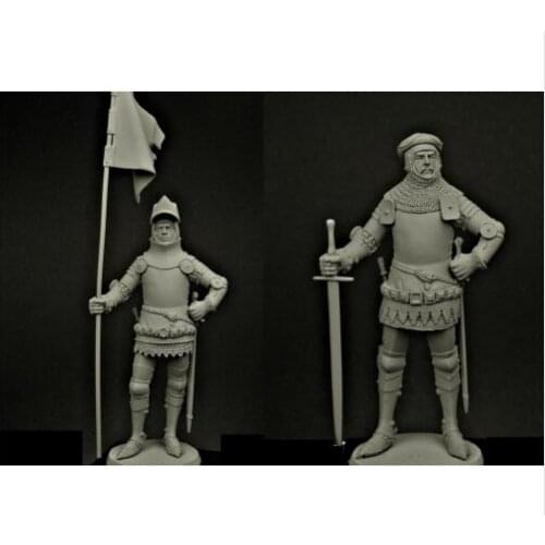 New Unassembled 1/24 75mm ancient soldier with sword We few, we happy few Resin Kit DIY Toys Unpainted resin model