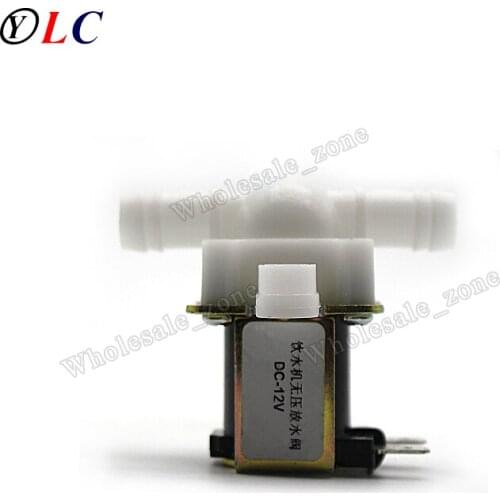 Normally Closed Draw Off & inflow Water Electric Solenoid Valve DC 12V N/C Switch for Water dispenser ,ID=5mm,OD=10mm