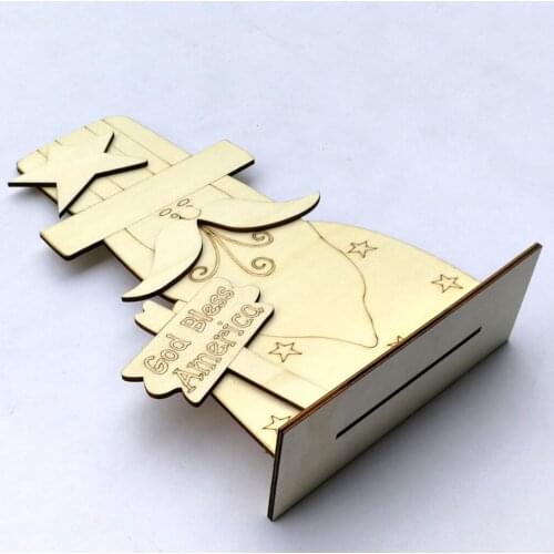 Patriotic Gnome Wood Ornaments 4th of July Wooden Ornaments Decoration Embellishments for Independence Day Home Hanging Decor