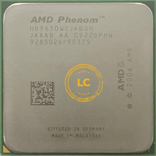 AMD Phenom X4 9650 HD9650WCJ4BGH 95W CPU 940 AM2+ 100% working properly Desktop Processor AM2