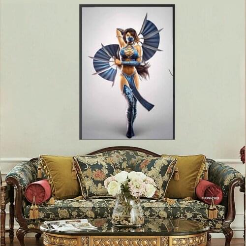 Mortal Kombat Figure Canvas Art Print Painting Poster Wall Pictures For Living Room Home Decoration Decor No Frame