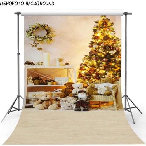 Christmas Background Backdrop Fireplace Tree Winter Snow Window Interior Baby Birthday Photography Background For Photo Studio