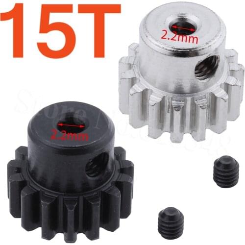 Steel Metal Motor Pinion Gear 15T Teeth For RC 1/18 WLtoys A959-B A969-B A979-B K929-B Car Accessories