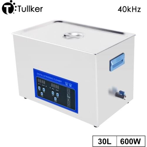 30L 600W Digital Ultrasound Cleaner Oil Rust Rinse for Metal Circuit Car Parts Mould Screw Nut Ultrason Sonic Washer SUS304