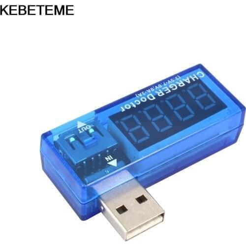 USB Voltmeter Ammeter Digital 4 Digit Display Mobile Power charging Detector Portable Current Tester Capacity Voltage Meter