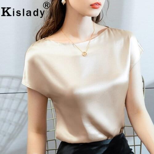 2020 Summer Womens Sexy Slash Neck Patchwork Gothic Shirt Tops OL Batwing Sleeve Harajuku Plus Size Shirt Korean Slim Clothes