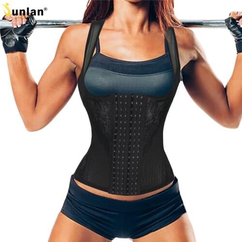 Junlan Slimming Underwear Women Corset Slim Waist Trainer Body Control Shaper Corrective Bodysuit Sauna Vest Modeling Straps