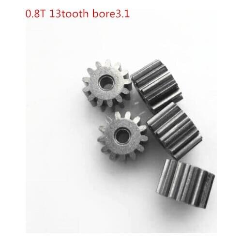 10pcs/lot 0.8M metal 13 tooth bore 3.1m Gear Micro Mini Motors Diy Small Module Gear