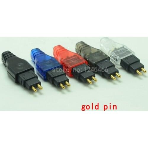 100Pairs/Lot Plated Plug Jack Connector For Headphone DIY HD650 HD600 HD565 HD580 HD25 HD525 535 545 265