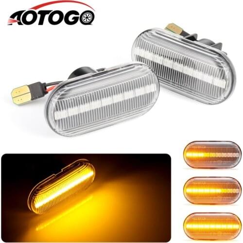 2PCS For Renault Led Dynamic Side Marker Turn Signal Light Sequential Blinker Light For CLIO ESPACE KANGOO MEGANE LAGUNA MASTER