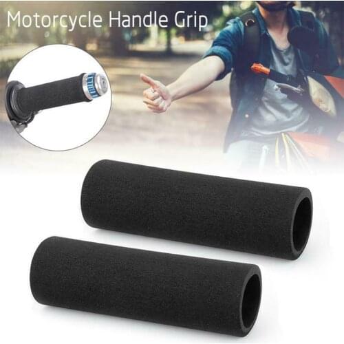 2pcs/Set Motorcycle Grips Covers Anti Vibration Handle Bar Foam Comfort Slip Over Handlebar Motorbike Steering Wheel Accessories