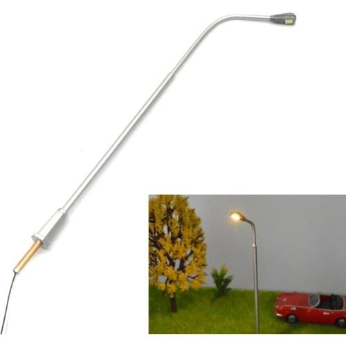 20PCS 3V LED Metal Copper Lamp Warm White Architectural Lamppost Model Railway Street Lighting Landscape Train Building Layout