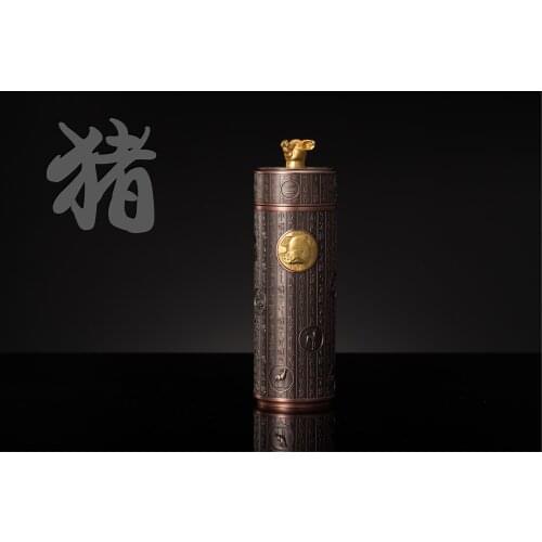 350ML12 Zodiac Silver Plated Ion Cup Retro Silver Plated Cup Gift Cup