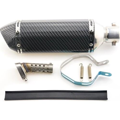 38mm-51mm Motorcycle Exhaust Muffler With Movable DB Killer Moto Dirt Bike Street Bike Scooter ATV For R1 R6 ZX6R ZX10R GSXR750