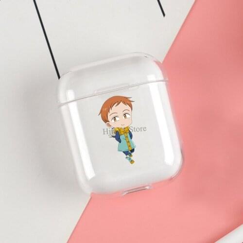 Chibi King Cases For Apple AirPods 1 2 Case Clear Wireless Bluetooth Earphone Case Protective Shell