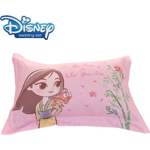Disney cartoon Hua Mulan Snow White Princess100% cotton Pillowcase Shams For boys pillow cover 1Pcs Home Textile Kidss Presents