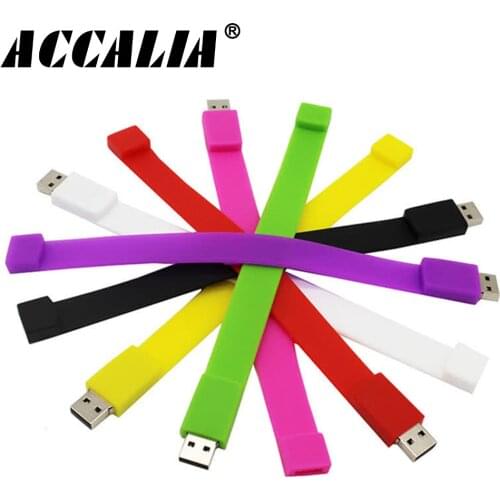 Silicone pen drive Colorful Wrist Band usb flash drive Bracelet pendrive 2.0 32gb 4gb 8gb 16gb 64gb 128gb flash memory Best gift