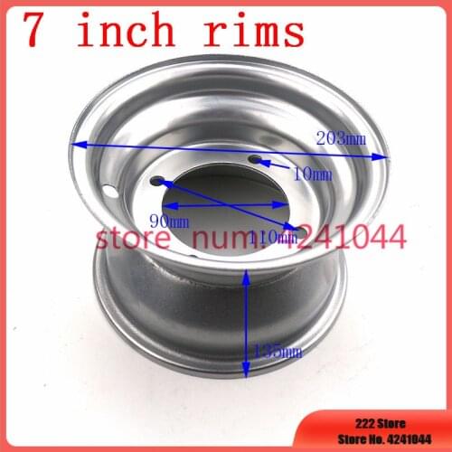Go-Kart accessories 7 inch ATV wheel hub 16X8-7 16*8-7 inch vacuum rims for Modified 4 wheeled vehicle, ATV, bull calf