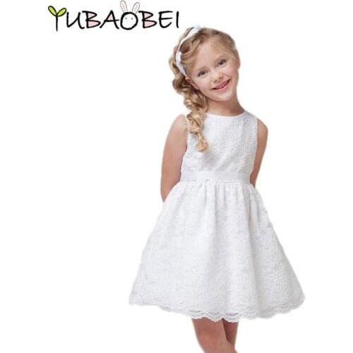 Summer Lace Girls Dress Kids Princess Dresses Elegant Slim Fitting Evening Party Dresses Children Kids Clothes