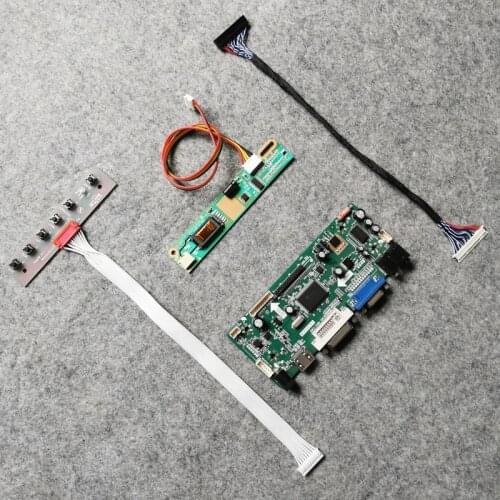 Monitor controller board DIY kit LVDS 30 Pin 1920*1200 1CCFL Fit B170UW01/LT154DEZ5Z00/LTD154EZ0S matrix VGA+DVI M.NT68676