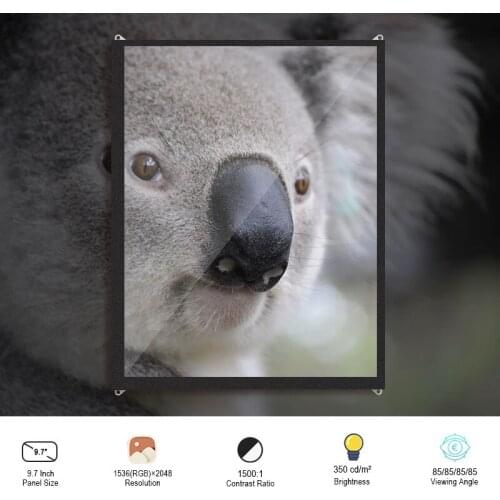 Original BOE TV097QXM-NW0 2K FHD Display Screen 350 Nits Resolution 1536×2048 MIPI Interface 61 Pins Connector