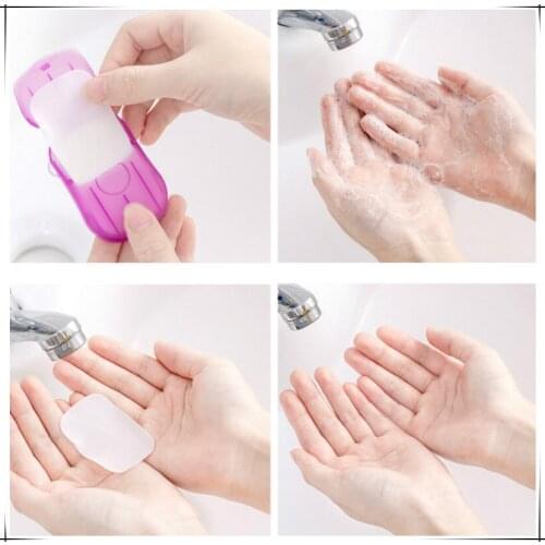 1pc Outdoor Portable Body Washing Bath Confetti Dish Foaming Flower Paper Soap Slice Case For Travel Cleaning Box Tube Container