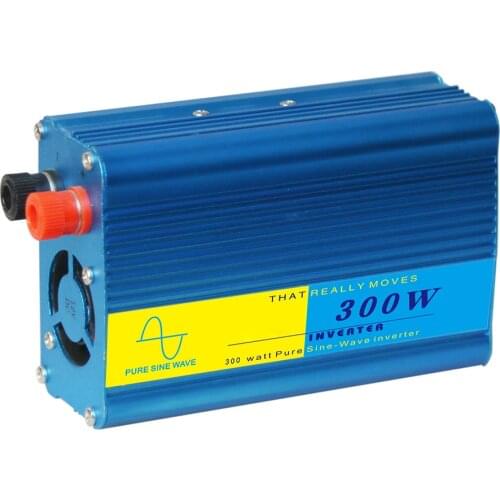 Power Inverter Vehicle Power Converter Universal Pure Sine Wave 300W DC 12V to 110V AC