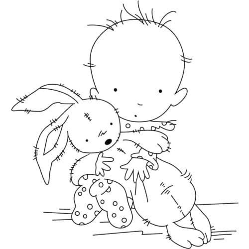 10*8 Baby rubber stamp Transparent Clear Stamps Silicone Seals for DIY scrapbooking photo album Card Making