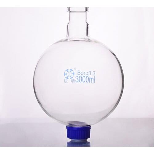 Rotary evaporator flask,Capacity 3000ml,Flange 50mm,Single neck round flask,Single standard mouth round-bottomed flask