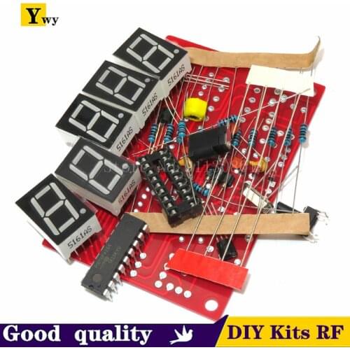 1lot DIY Kits RF 1Hz-50MHz Crystal Oscillator Frequency Counter Meter Digital LED tester meter