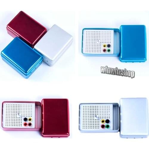 1Pc Dental Bur Box 180 Holes Dental Endo Box FG Burs Holder Autoclave Disinfection Box