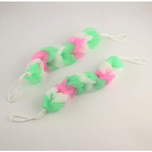 2Pcs/set Random Colorful Cool Bath Scrubber Body Cleaning Mesh Shower Sponge Product Tool For Women Men Child Girl