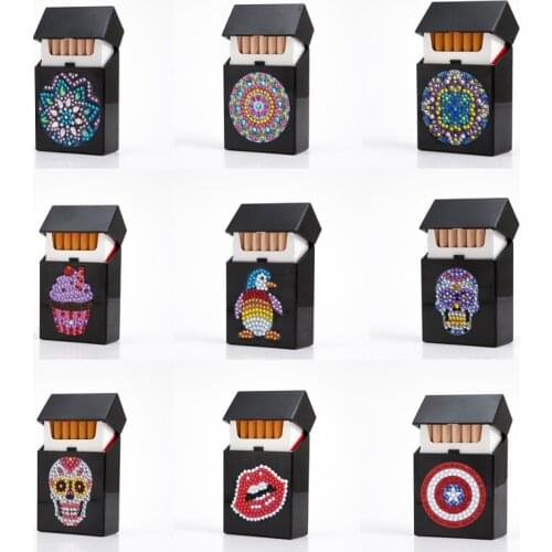 5D DIY Diamond Painting Cigarette Case Diamond Mosaic Cross Stitch Storage Box Home Item Decor Handicrafts
