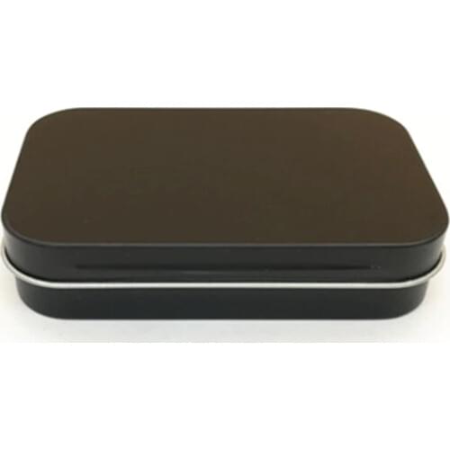 95*60*21mm black tin box black metal box with matte finish candy packing box small box