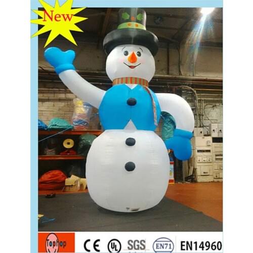 Free Shipping 5MH16FT Hot Giant Christmas Decoration Type Inflatable Christmas Snowman for Christmas Yard Family Decoration