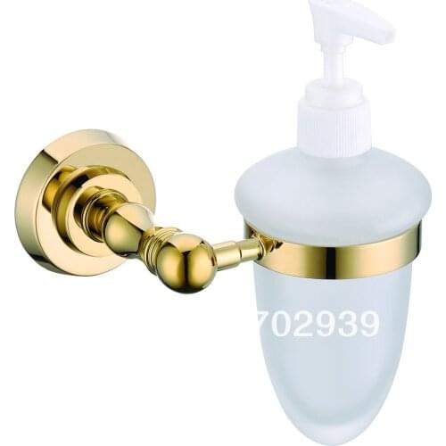 FREE SHIPPING new design 24k GOLD liquid soap dispenser round base